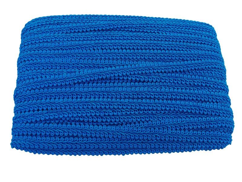 MONIDOOR 3/8 Inch Gimp Braid Trim 50 Yards for Upholstery Costume DIY Crafts (1324 Lake Blue) - Image 1